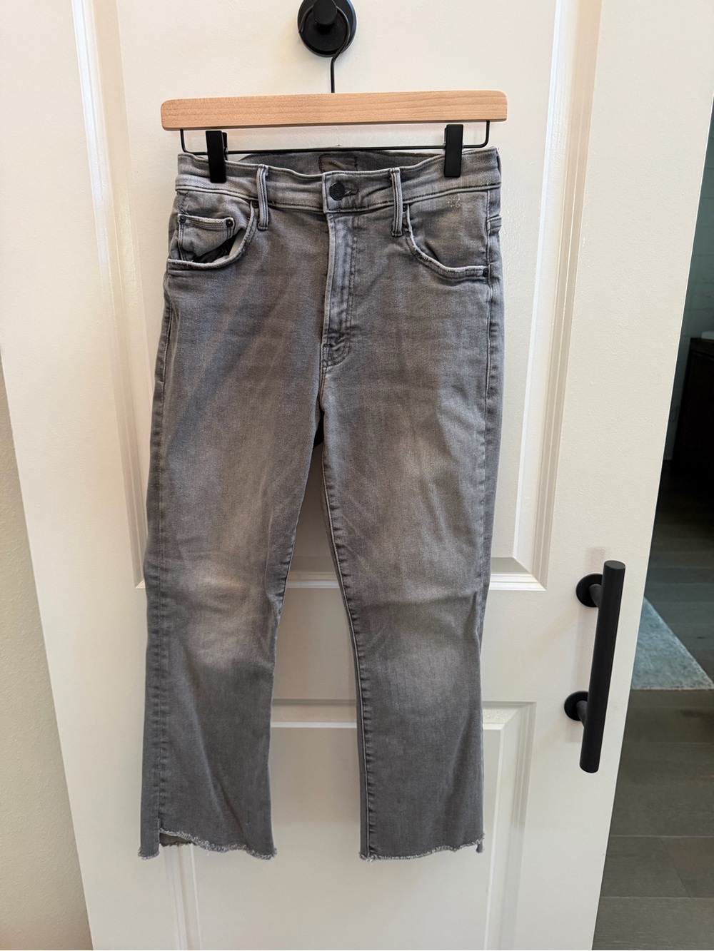 MOTHER Men's Gray Straight-Leg Jeans